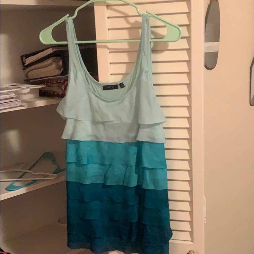 Multi Green dressy tank